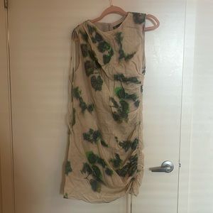 Zara NWT Linen drawstring dress